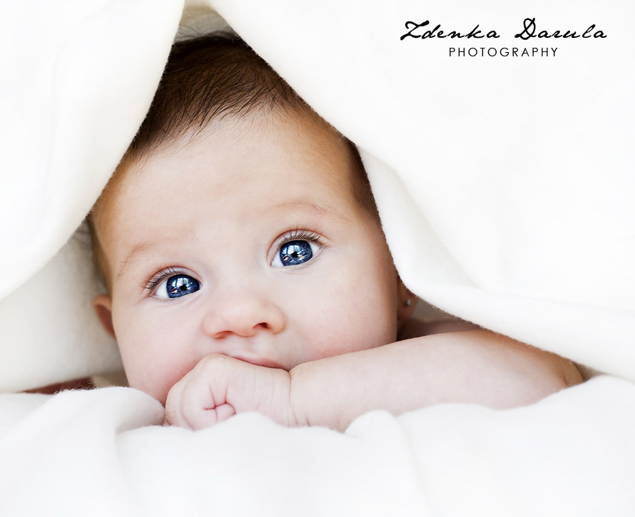 baby under blanket